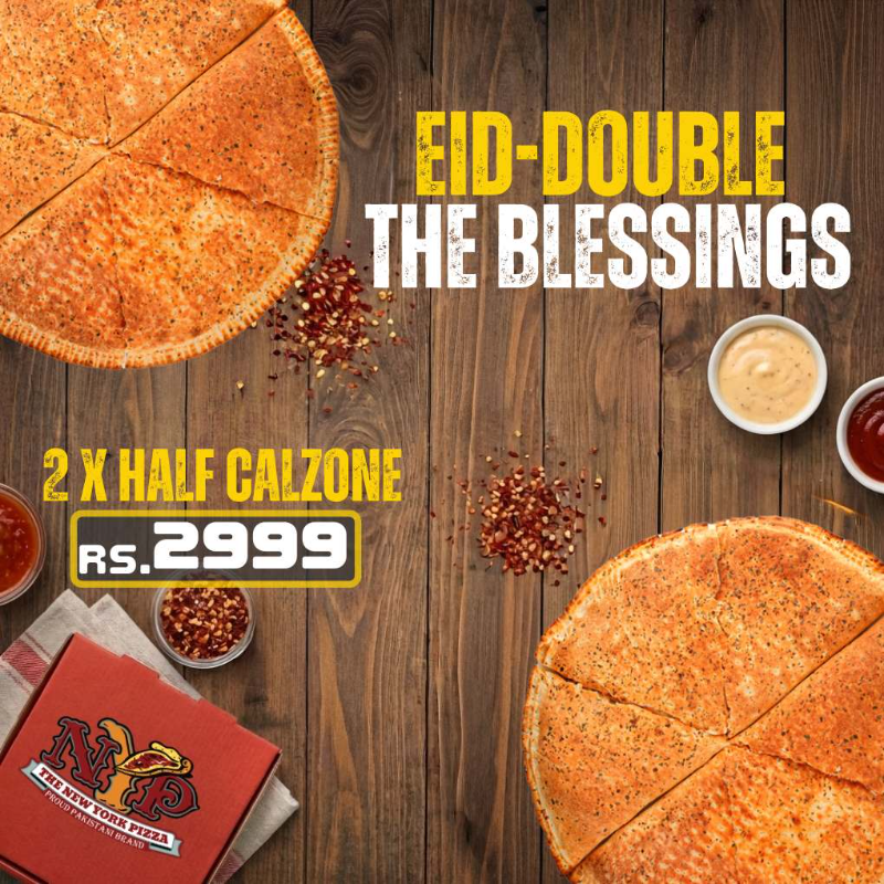 Double The Blessings-2 x half calzone
