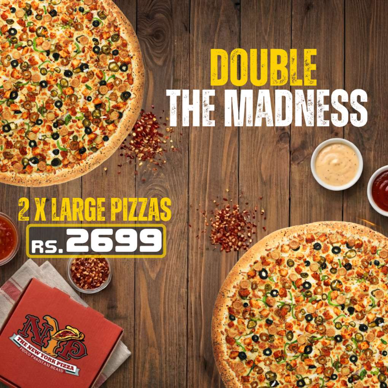 Double The Blessings- 2x larg Pizzas