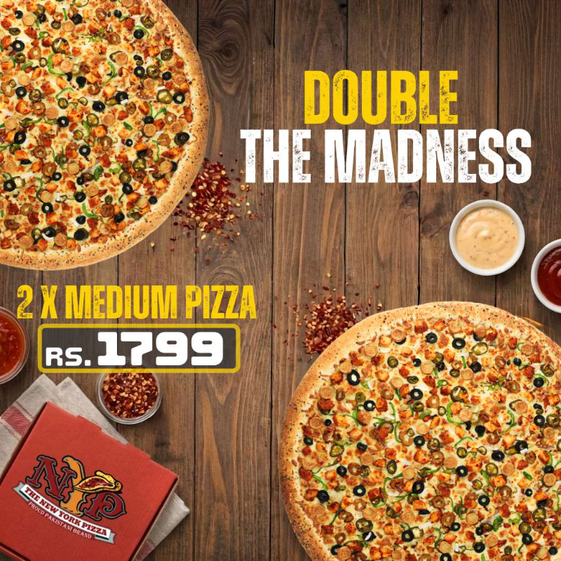 Double the Blessings 2 x medium pizzas